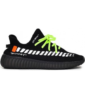 Кроссовки Adidas Yeezy Boost 350 V2 X Off White Custom Black
