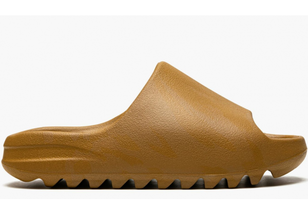Шлепки Adidas Yeezy Slide коричневые
