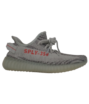 Adidas Yeezy Boost 350 V2 серые с принтом