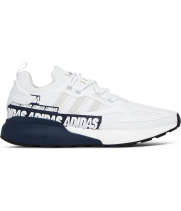 Adidas ZX 2K Boost Bold Logo Graphic White Navy